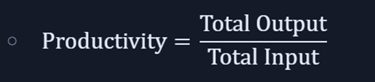 Productivity Formula